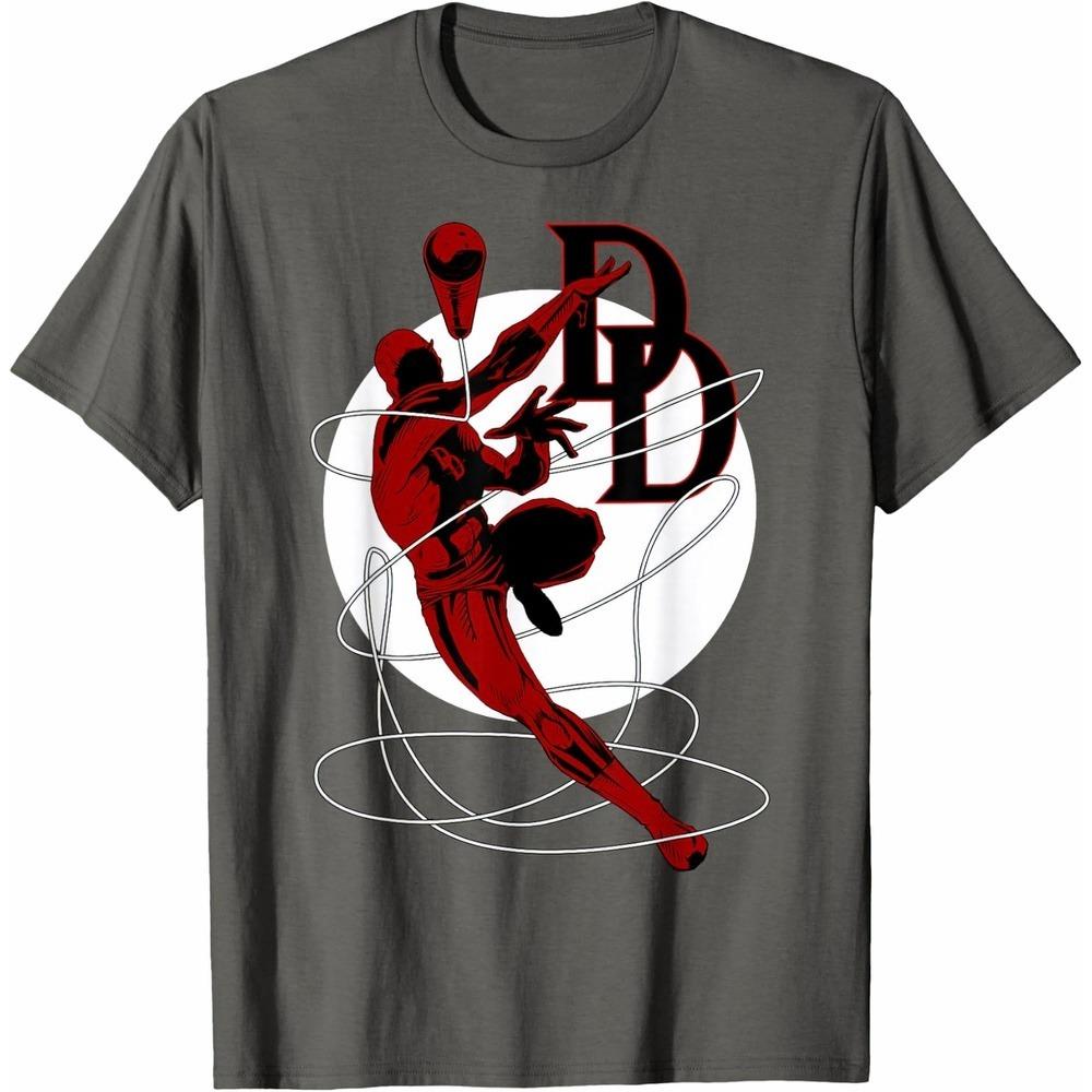 Daredevil TShirt Techwear Unisex Short Sleeve Heavy Cotton Oversized Fit Crew Neck Streetwear Top for Him  Her