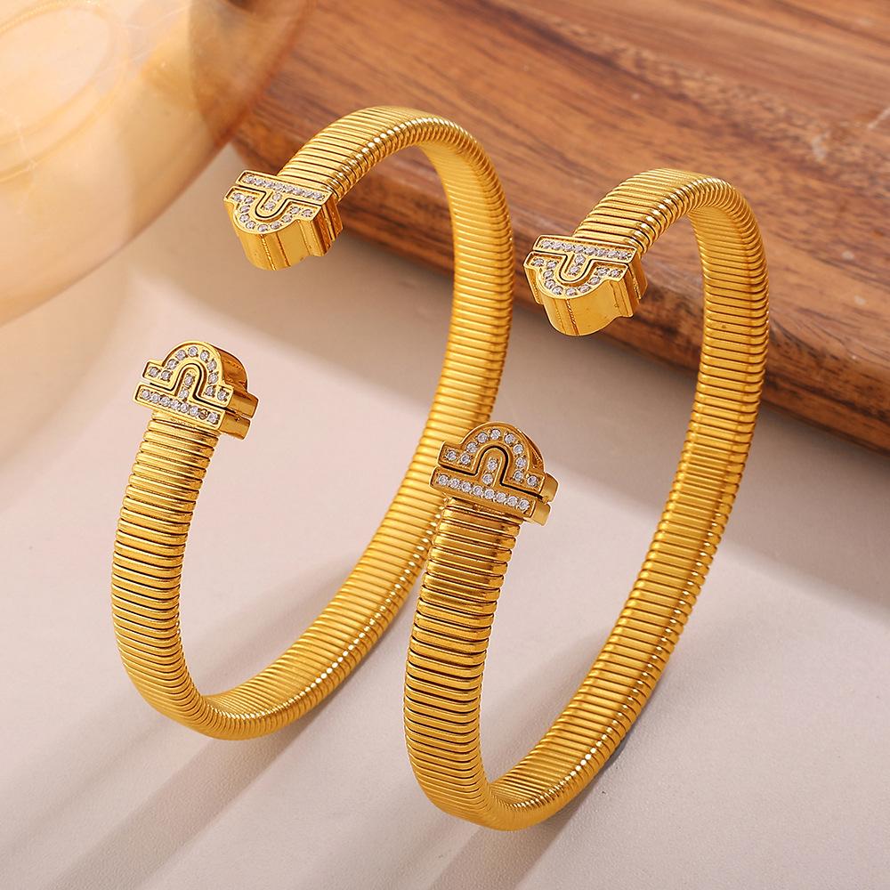 Goose Throat Chain Bracelet Stainless Steel Gold-Plated Non-Fading Light Luxury Exaggerated Bracelet Jewelry Women