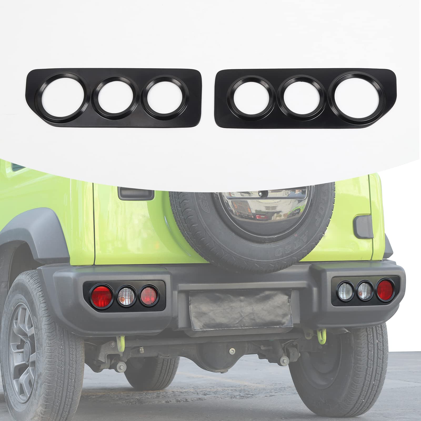 

Комплект накладок на задние фонари ANTC Jimny и накладки на задние фонари из АБС-пластика с черной зернистой текстурой 2019 2020 2021 2022 2023 2024 Комплект JB64/JB74 (Лево право) - (Сузуки Джимни) чёрный