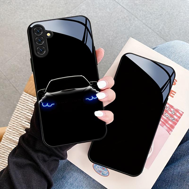 Car Pattern Glass Phone Case Suitable for Samsung Galaxy S26 S25 S24 S23 S22 S20 FE Ultra Plus Anti Fall Back Cover