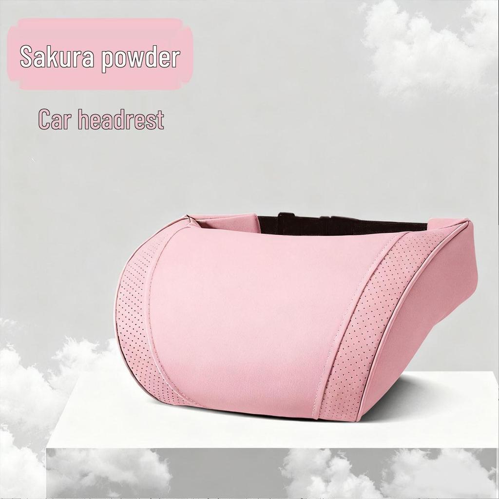 Luxury Leather Velvet Car Neck Pillow & Lumbar Support - Ideal for Drivers