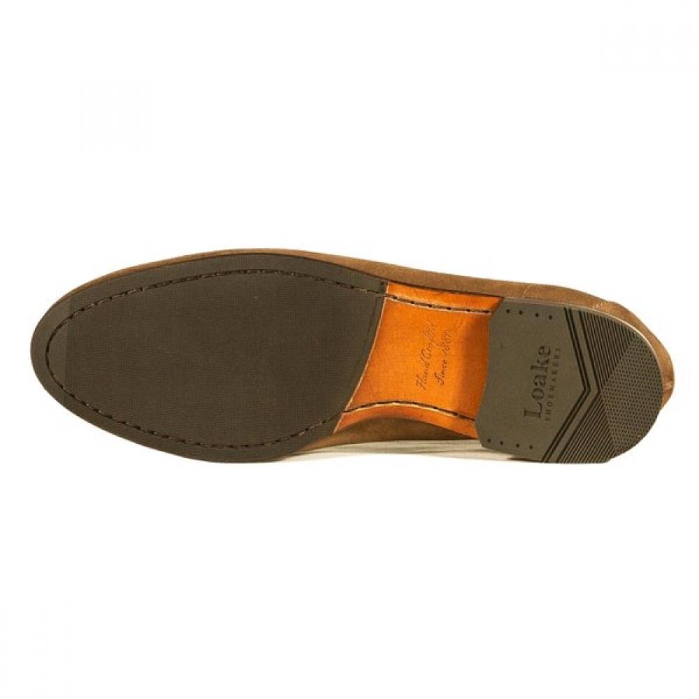 Loake Belgrave Flint Suede Belgian Loafer