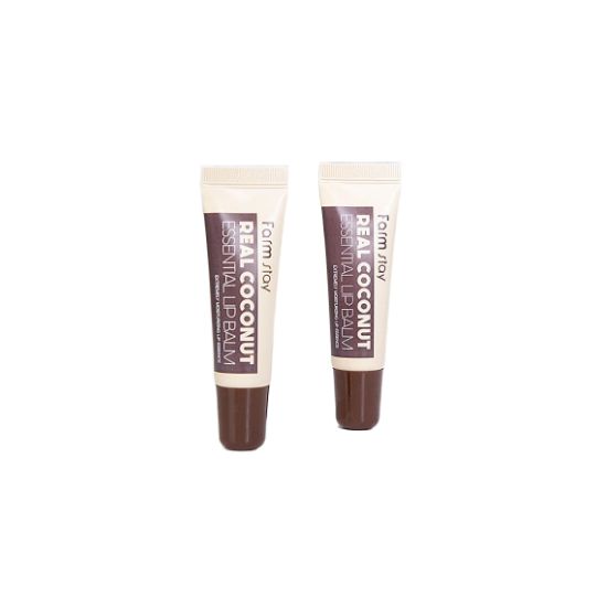 Farmstay Coconut Essential Lip Balm Moisturizing & Nourishing Lip Care 10ml × 2pcs (1+1 Offer)