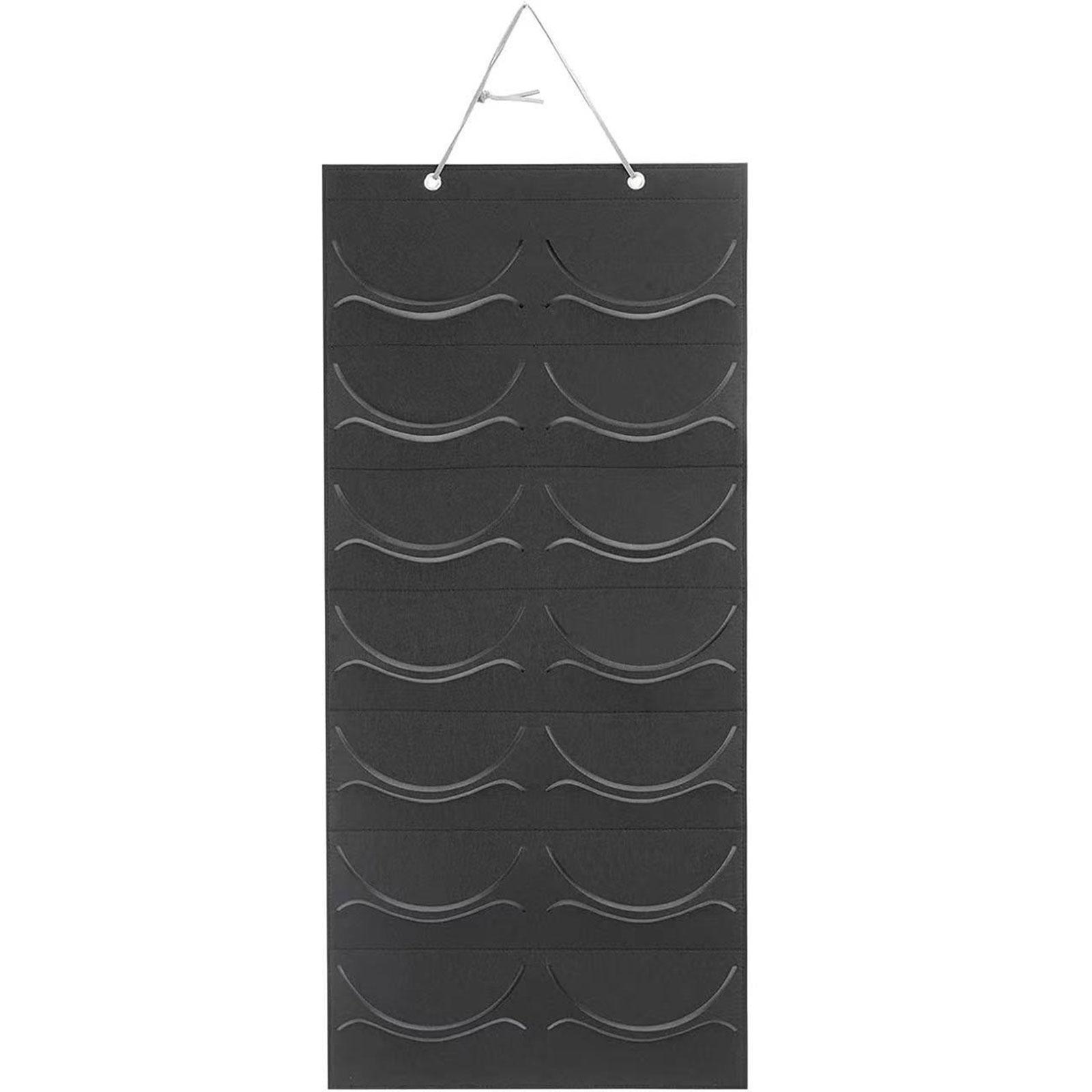 

14 Grids Large Baseball Cap Display Rack Non-woven Door Back Wall Hanging Holder Baseball Storage Hat Organizers Decor чёрный