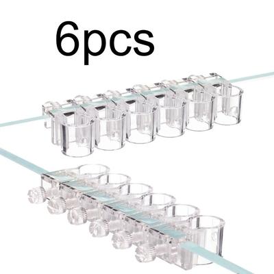 6 ks PC držák na rostliny do akvária Mini velikost Průhledný držák na pohárky do akvária Akvarijní příslušenství Květináč do akvária Použití v akváriu