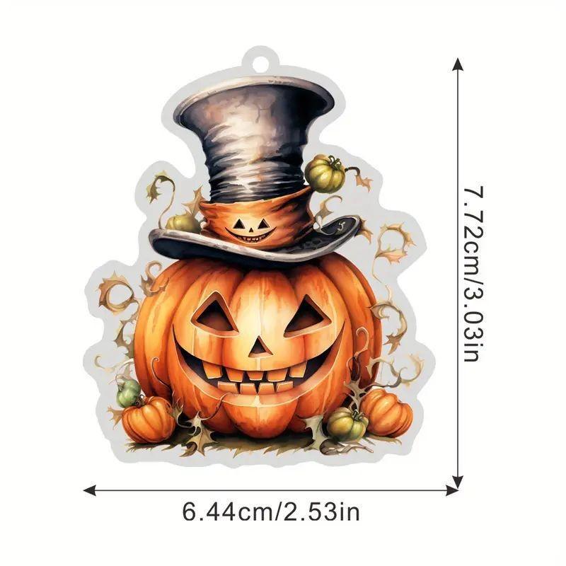 Retro Stylish Acrylic Car Hanging Ornament Gothic Design Perfect For Halloween Decor