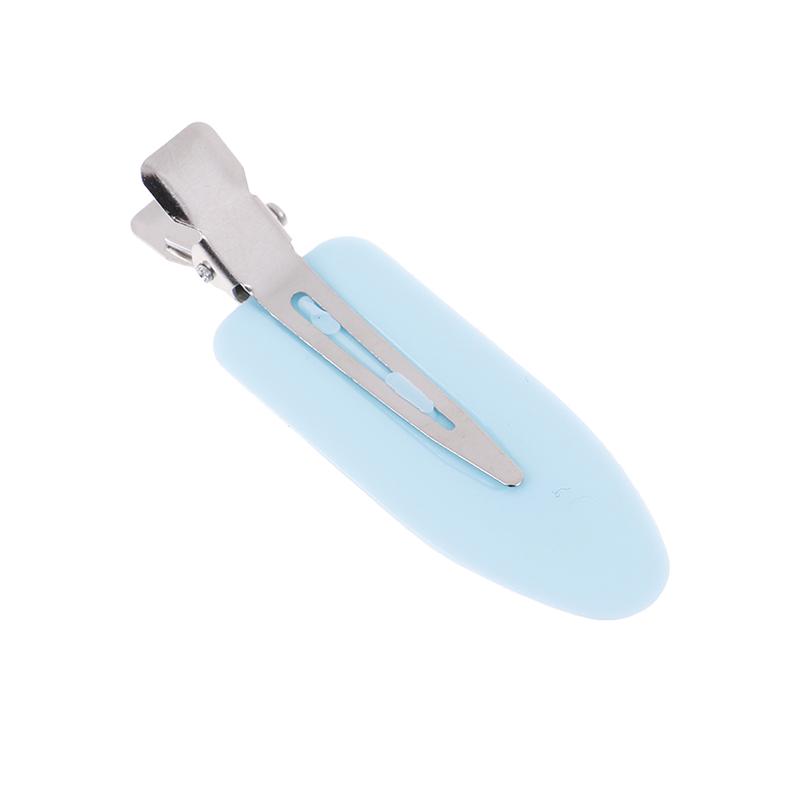 4Pcs Hair Clip No Bend Hair Bangs Clips No Mark Hair Pin Curl Clips 4 Color Leaf