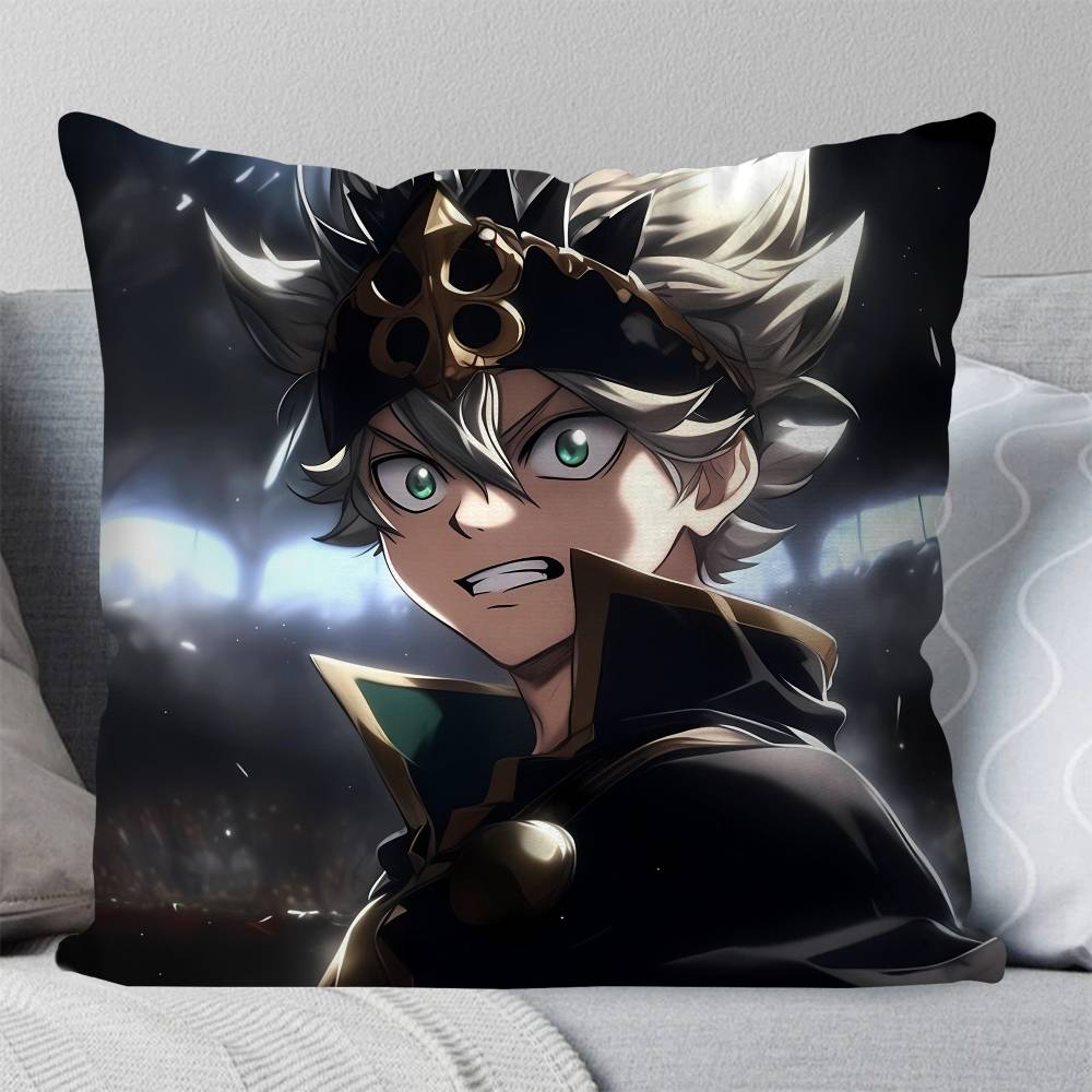 Asta Animation Black Clover Pillow Case Fashion Square Pillowcase Bedroom Sofa Room Ins Decoration Leisure