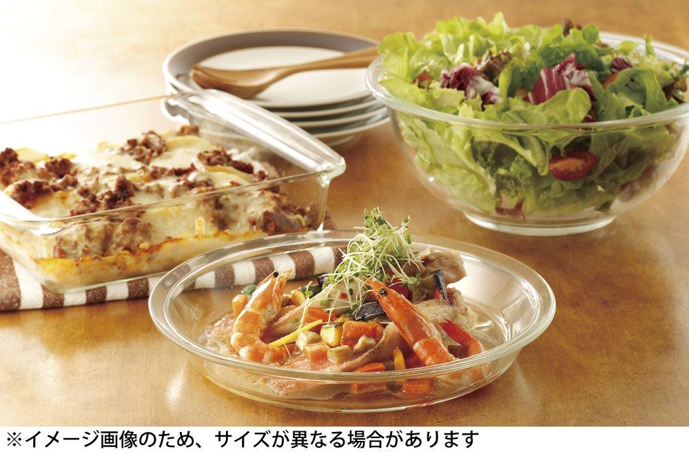 iwaki Heat-Resistant Glass Pie Plate, Outer Diameter 23cm x Height 3.7cm, Small, BC208