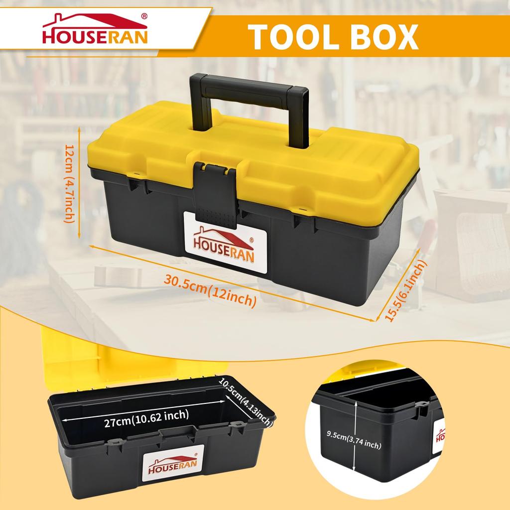 HOUSERAN Radio Water Pump Rubber Tool Case Included Nippers, Pliers, Pliers, Pliers, Hammer, 8-Piece Set, (Tool 8-Piece Set)