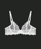 Abekeubu Valentina Low-Centered Bralette Blanc