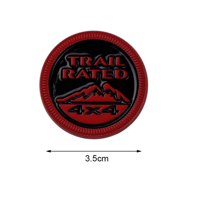 1 Pezzo Emblema Metallo 3D 4X4 Trail Rated Logo Distintivo Adesivo Auto Per Renegade Wrangler jK Grand Cherokee Styling Auto Accessori Auto