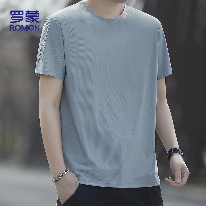 ROMON Men's Ice Silk Short Sleeve T-Shirt