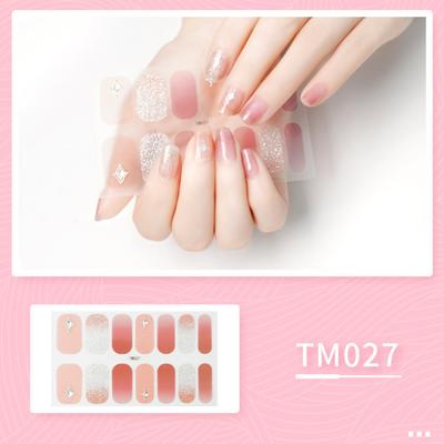 Whitening Three-dimensional Nail Sticker Full Sticker Waterproof Nail Patch Advanced Sense Simple Wind Nail Polish Glue