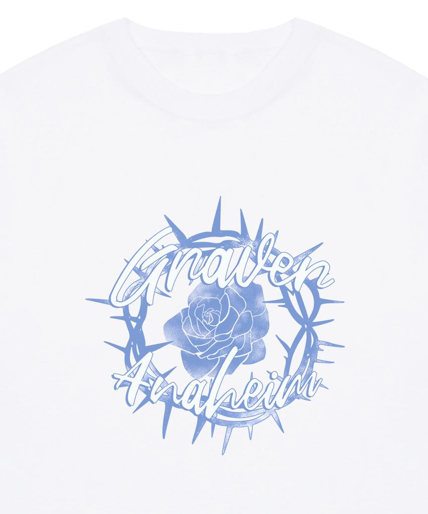 GRAVER [Unisex] Romantic Rose Short Sleeve T-Shirt_White