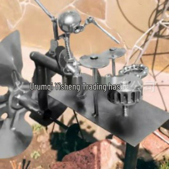 Handmade Metal Drummer Windmill