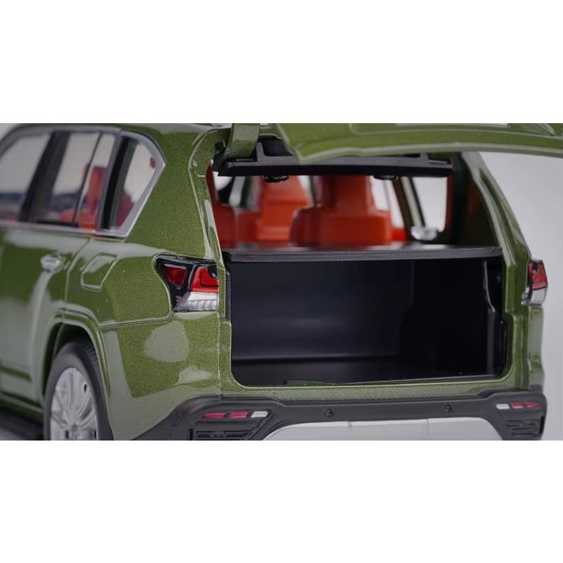 Jucărie mașină sport SUV Lexus LX600 1/32 1:32 JKM Model miniatural turnat sub presiune Vehicul iluminabil Roți fără roți Cadou pentru băieți și copii