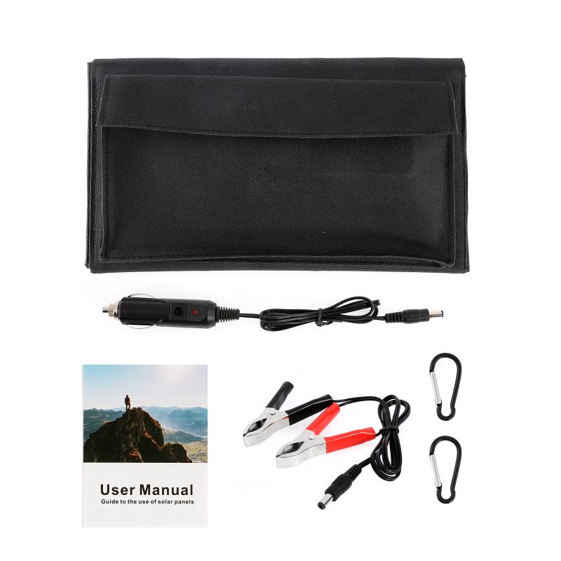 

100 Вт QC3.0 Быстрая зарядка Солнечные панели Портативная складная водонепроницаемая USB Type-C солнечная панель зарядное устройство Внешний аккумулятор для телефона Аккумулятор