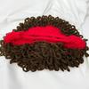 Childrens Curly Hair Hat Stretchy Cotton Mix Unisex Winter Hat For Halloween And Outdoor Play