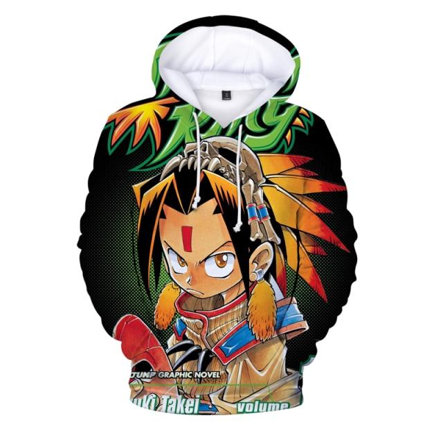 Cheap New Funny Shaman King Hoodies Men Women 3d Hoodie Sweatshirt Casual Streetwear Shaman King