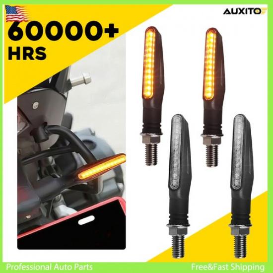 

Universal LED 4x Motorcycle Turn Amber Bike Turn Indicators Signal Light Blinker