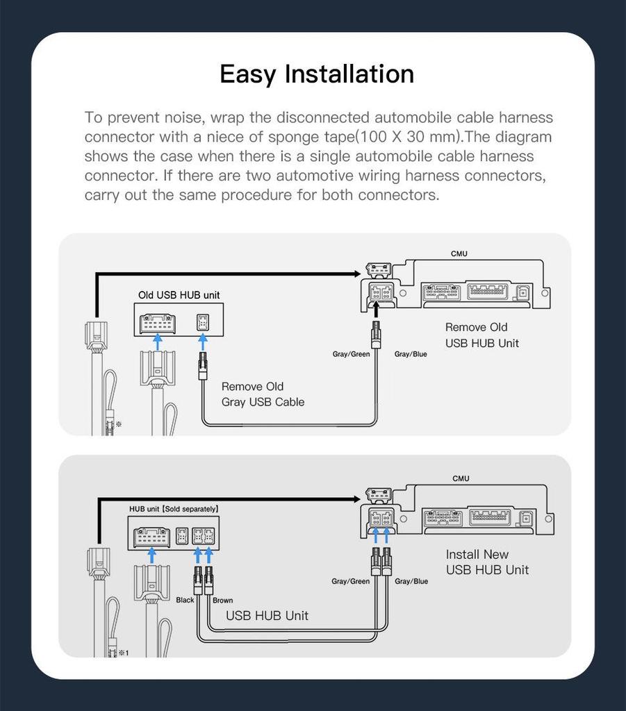 Mazda Type-C Wireless CarPlay & Android Auto USB Adapter