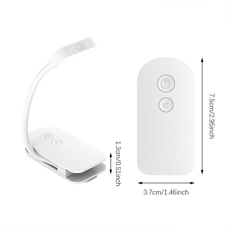 LED Clip-On Reading Light – Adjustable, Portable & USB Rechargeable Book Light for Night Reading