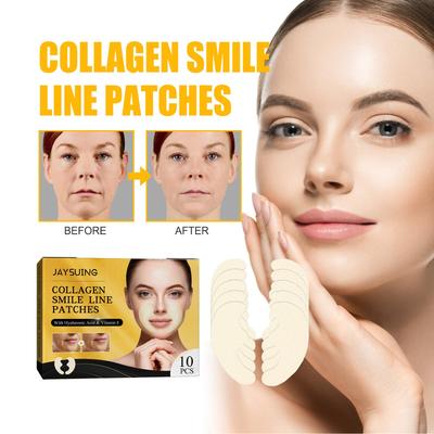 Náplasti na nosoretní rýhy Vyhlazení vrásek na čele Anti-aging maska Lifting obličeje Zpevňující Hydratační Kolagenové nálepky na odstranění vrásek