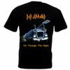 Def Leppard On Through The Night Black Men T-shirt Short Sleeve Cotton A075 Unisex T-Shirt
