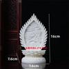 1PCS Ivory Fruit Household Guanyin Base with Raised Solid Wood Golden Lotus Buddha Statue Base