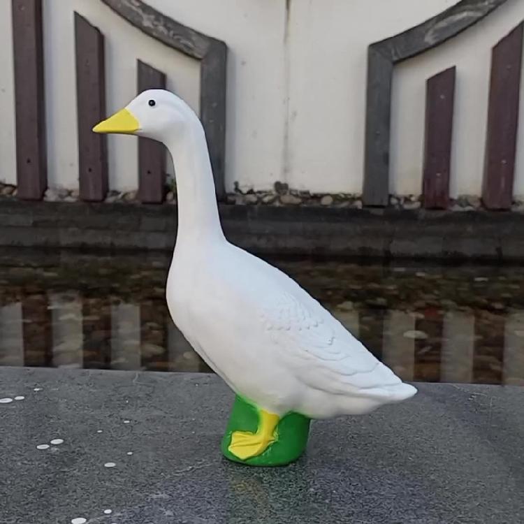 Creative Geese Figurine Decors Animal Collectible Figurines Funny Geese Resin Craft Geese Ornament Collectible Figurine