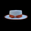 Fashionable Cowboy Style Sheep Felt Hat Solid Color With Feather Felt Hat