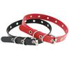 Punk Personality Black Leather Geometric Eyelets Rivets Collar for Women Men Fashion Hip Hop Necklace Bracelet Dual Use Jewelry