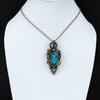 Chrysocolla Pendant Copper Wire Wrapped Pendant Ethnic Style Pendant Gemstone Pendant Beautiful Copper Jewelry Handmade Pendant Gift For Her