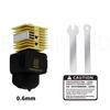 For Bambu Lab A1/A1 Mini/A2L Assembly Hotend with 0.2/0.4/0.6/0.8 Brass Hardened Steel Nozzle For Bambulab A1 3D Printer Parts