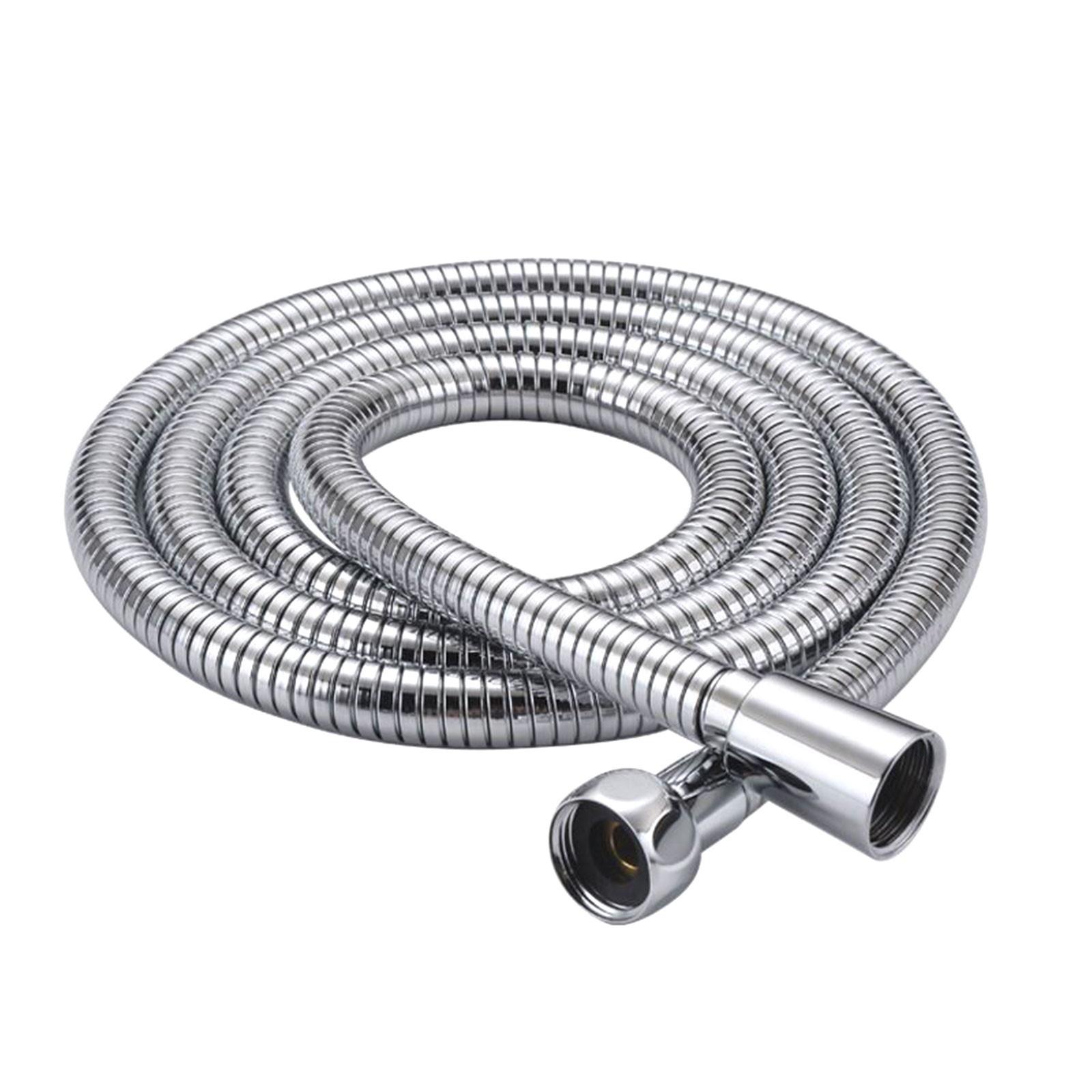 

Удлиненный эластичный душевой шланг из нержавеющей стали длиной от 5 до 7 футов, который растягивается в соответствии с вашими потребностями! One Size