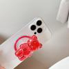 Bear Mobile Phone Holder Gold Foil Solid Color Transparent Retractable Lazy Magnetic Desktop Holder Back Sticker Stable Portable