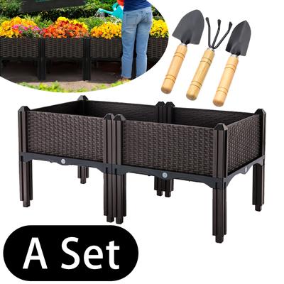 Easter Spring Gift] 1 Set Of Multifunctional Upgraded And Elevated Single-Layer, Double-Layer, And Triple-Layer Flower Pot Stands, Made