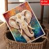 5D Pearl Kit Majestic Elephant Pattern DIY Rhinestone Art Relaxing Handmade Ornament Home Wall Desktop Decoration for Beginners