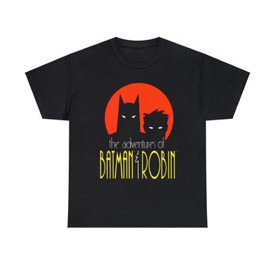 La Aventura de Batman y Robin Camiseta Unisex de Algodón Pesado, Batman Animado