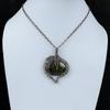 Dragon Bloodstone Gemstone Pendant Copper Wire Wrapped Pendant Handmade Pendant Copper Wire Wrap Jewelry Latest Design Pendant Gift For Mom