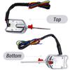 Universal Turn Signal Switch With Flasher, 12V Chrome Street Hot Rod Turn Signal Switch With 3 Pin LED Turn Blinker Replacement For Ford Buick GM