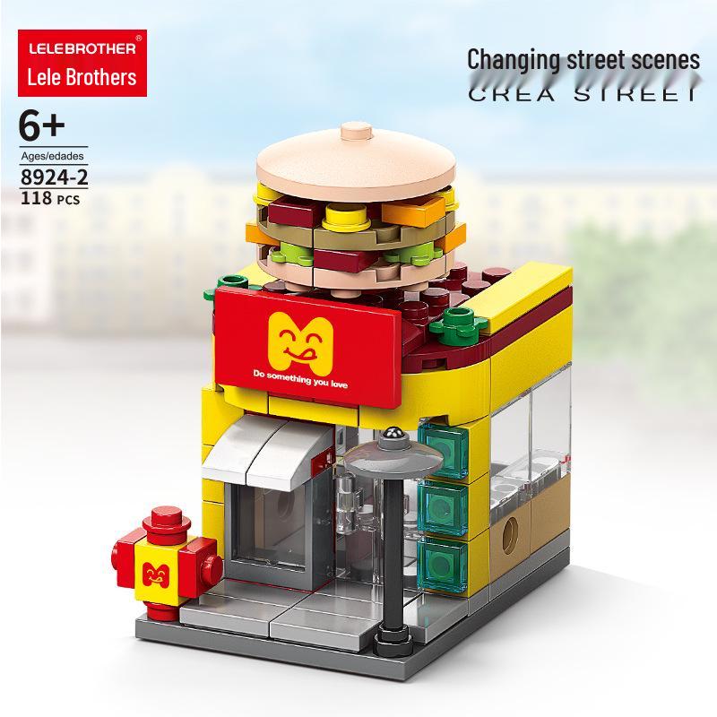 Lele Brothers Compatible Building Blocks: Educational Interlocking House Model for Kids