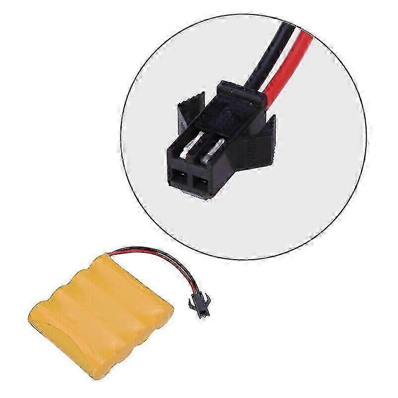 2 pezzi 4,8 V 700 mAh Ni-Cd Pacco Batteria AA Ricaricabile Spina SM-2P Per Auto Telecomandate Giocattoli Dz 25-26