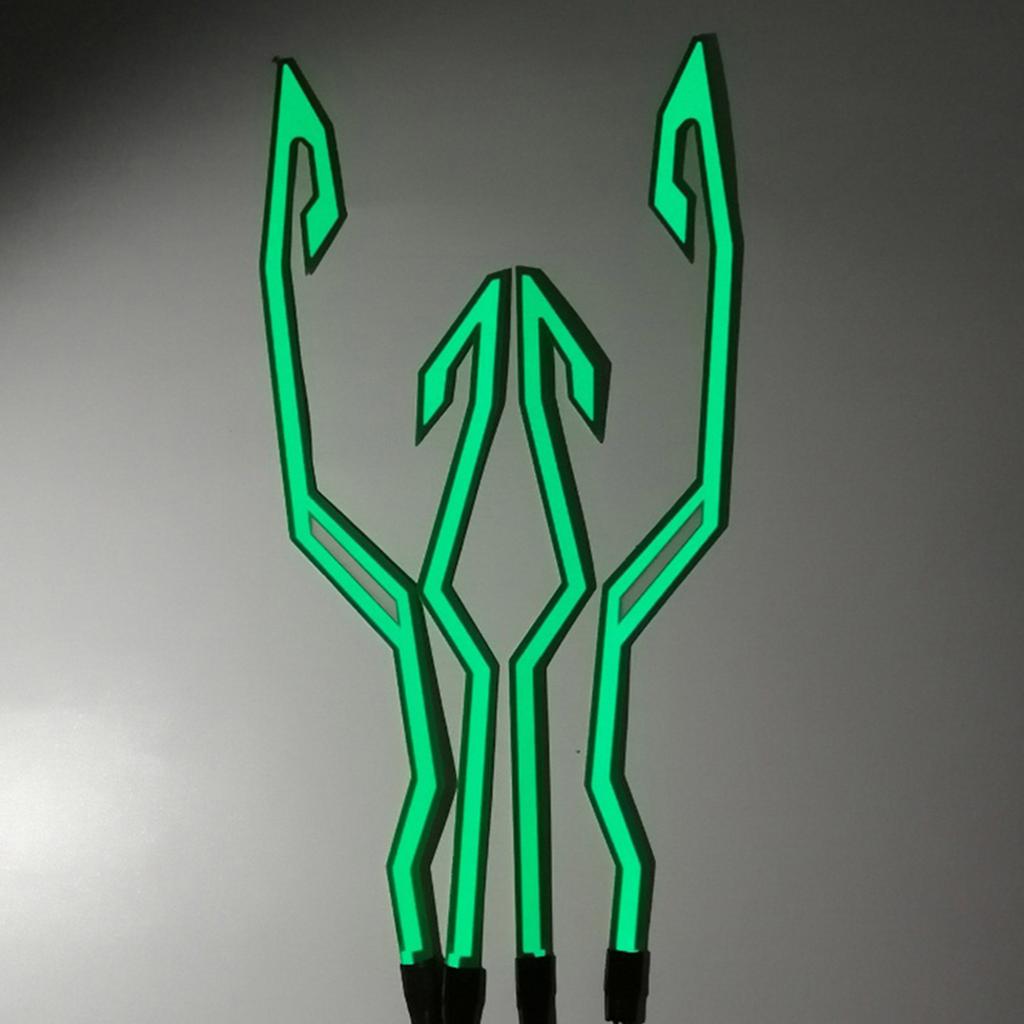 Motorradhelm-Licht-Set, Helm-Fahrrad-LED-Aufkleber-Licht Nachtfahrsignal-Helmlicht für Motorrad-Fahrrad