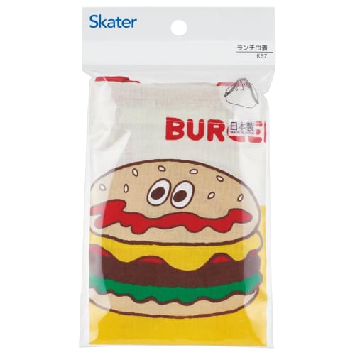 Skater Children's Lunch Box Drawstring Bag Burger Conks Friends Made in Japan KB7-A