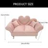 Stylish Plush Jewelry Display Stand Elegant Plush Jewelry Case European Style Mini Chair for Ring Earring Display