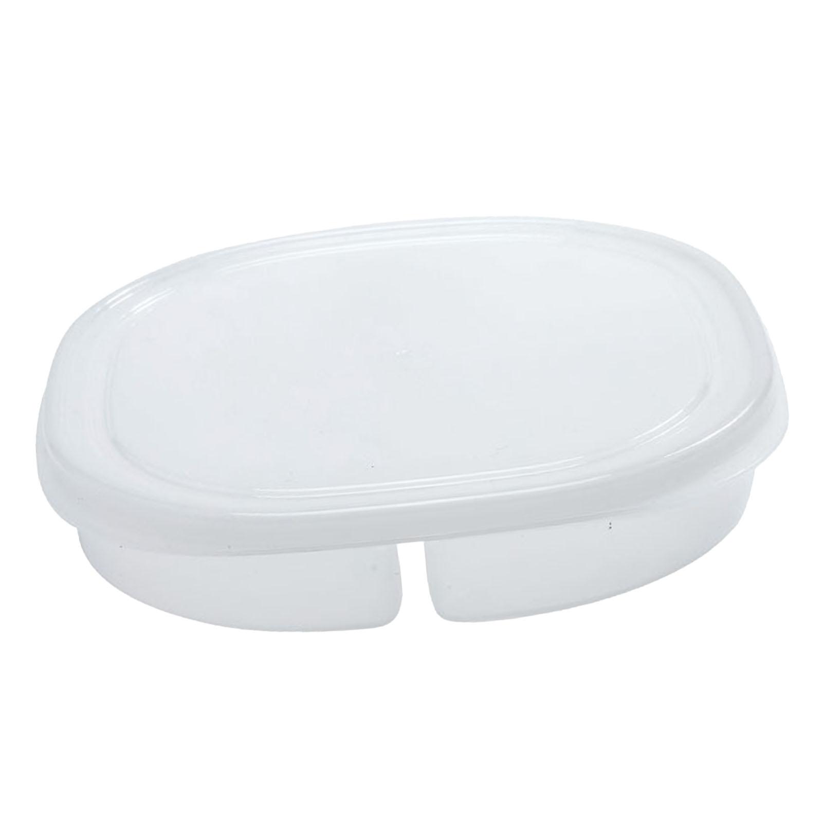 

Food Storage Container 4 Grids Transparent Fridge Meal Prep Box with Lid for Onion Ginger Garlic