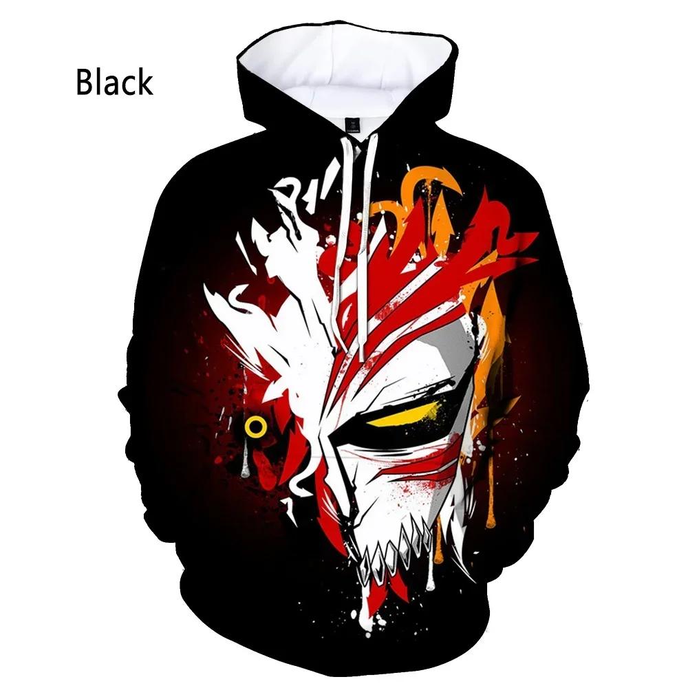 

New Fashion Bleach 3D Printing Hoodie Anime Ichigo Kurosaki Men s Women s Casual Long Sleeve Tops S