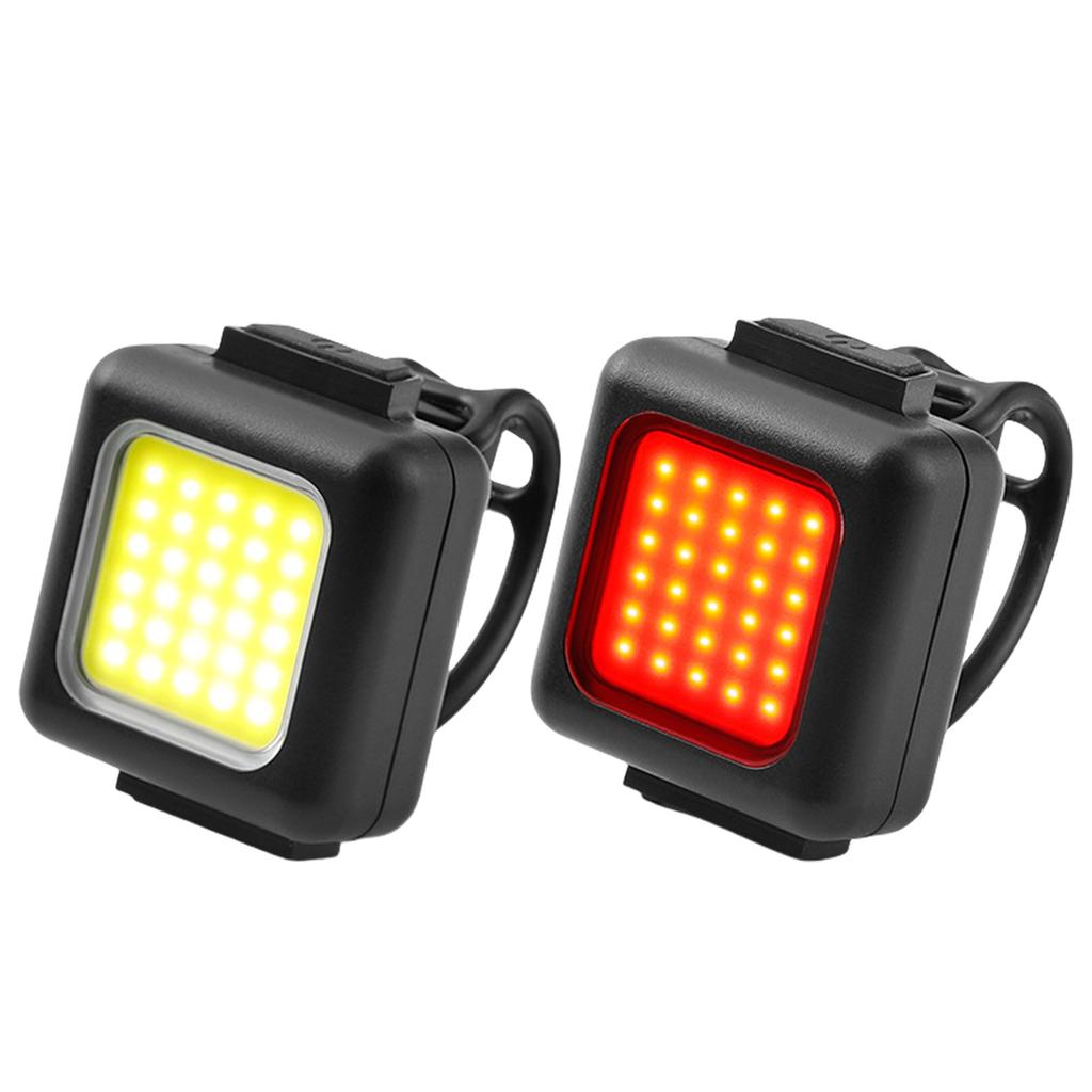 Wiederaufladbare Fahrräder Vorder- und Rücklicht Mini Fahrradlampe Licht Wasserdicht Fahrräder Scheinwerfer Fahrrad Rücklicht Laterne